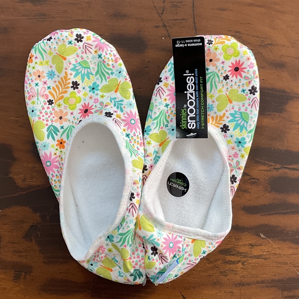 Snoozies Floral Slippers